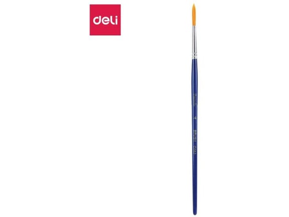 Deli Četkica umetnička okrugla narandžasta br. 1 set 1/6 EC283-1