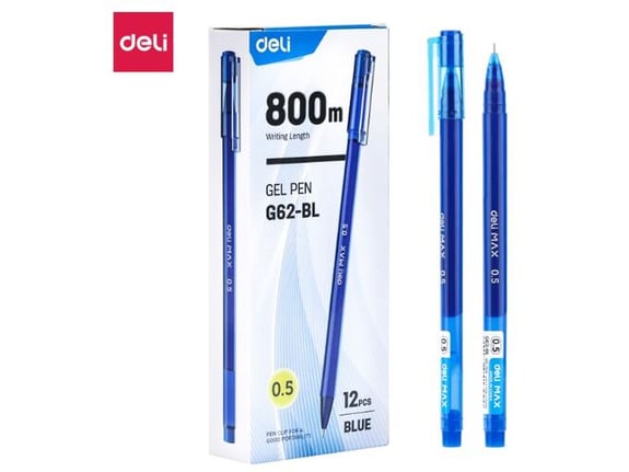 Deli Roler gel 0.5mm, 800m EG62-Bl