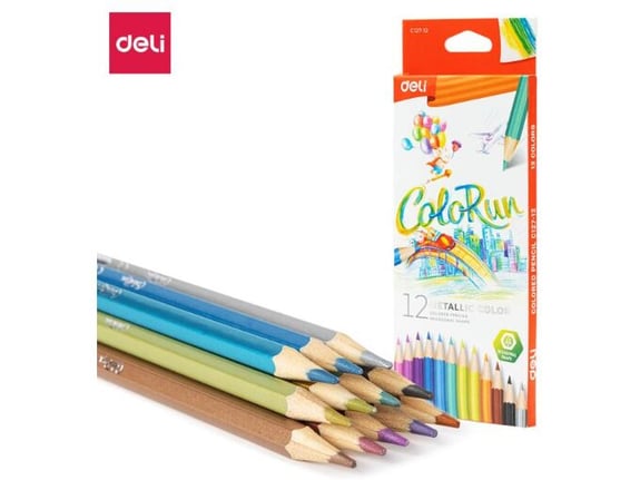 Deli Drvene bojice Colorun Metallic 1/12 EC127-12