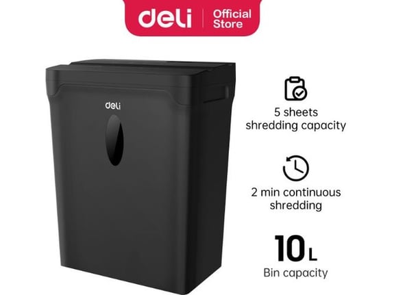 Deli Uništivač papira 5 lista 12 L 2 minuta ET014