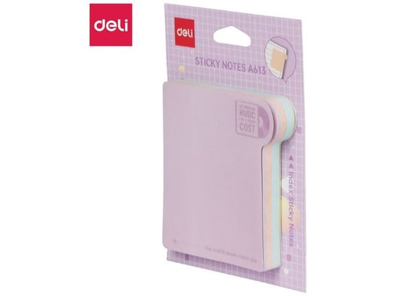 Deli Stiker blok u bojama 4 dezena 80 lista EA613