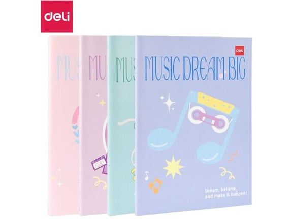 Deli Stiker blok u bojama 4 dezena - 40 lista EA612