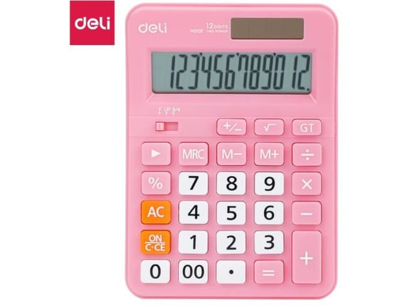 Deli Kalkulator stoni 108.7x152.1x29.8mm EM210Fpink