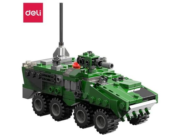 Deli Dečija igračka Kreativni blokovi za slaganje Tenk EH738