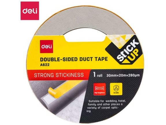 Deli Obostrano lepljiva duct traka 30mmx20m 280Mic EA622