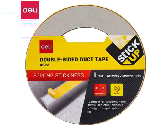 Deli Obostrano lepljiva duct traka 45mmx20m 280Mic EA623