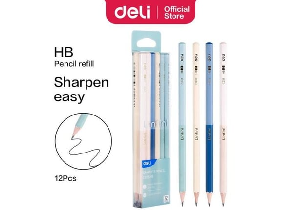Deli Grafitne olovke Linfini pastel HB 1/12 EC031-HB