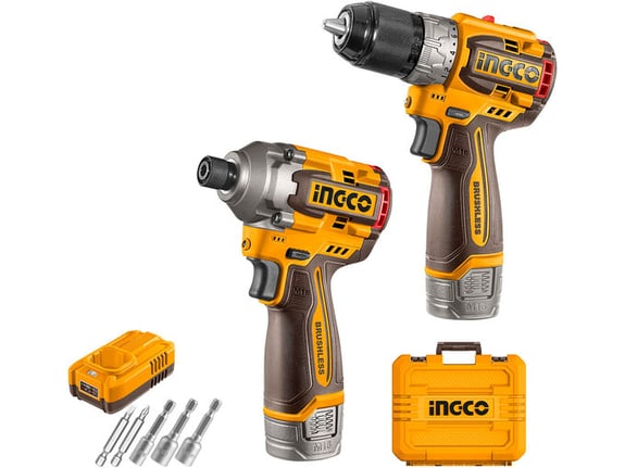 Ingco Aku set 16V Udarni odvijač 170NM+Bušilica 60NM Super COSLI240968
