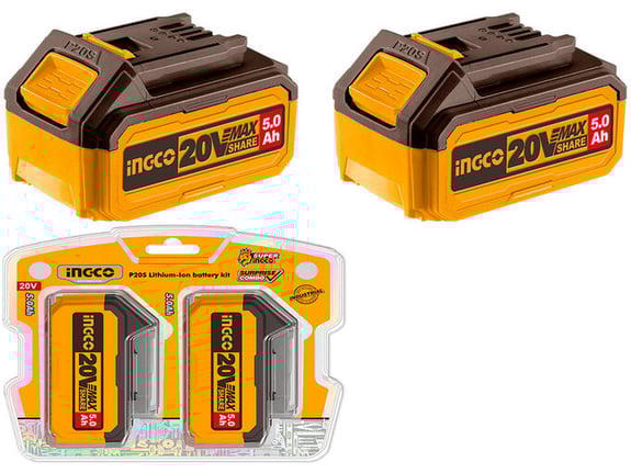 Ingco Set baterija 2x5AH Super COSLI240464E