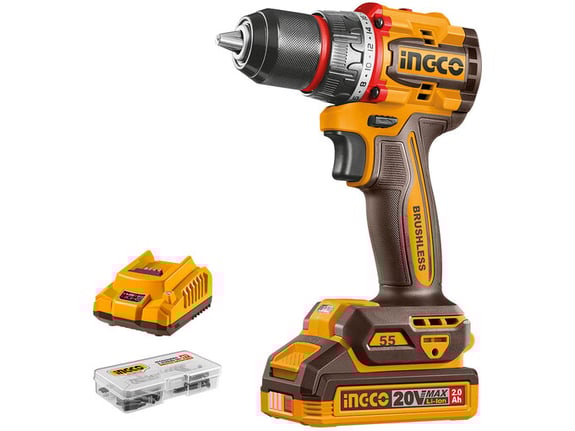 Ingco Aku bušilica 55NM 1x2AH Super CDLI205582E