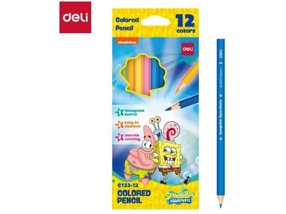 Deli Drvene bojice Sunđer Bob 1/12 EC133-12