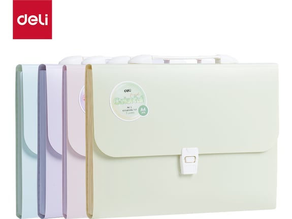 Deli Torba za dokumenta Macaron A4 veličine sa 7 pregrada EF612