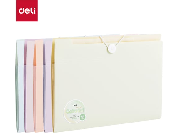 Deli Fascikla Macaron A4 sa 8 pregrada EF615