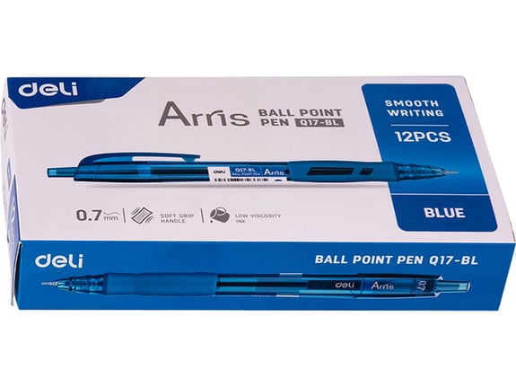 Deli Hemijska olovka 0.7mm EQ17-Bl