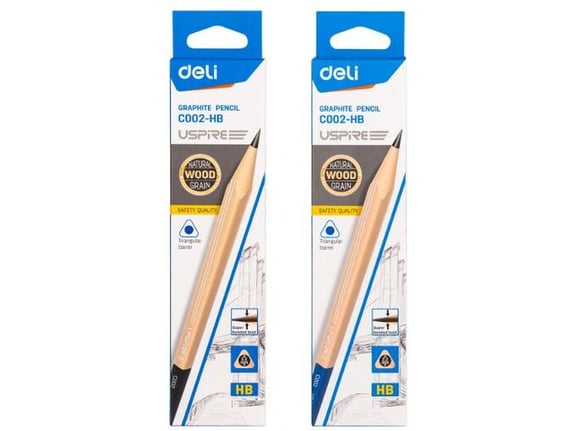 Deli Grafitne olovke Natural HB 1/12 EC002-HB