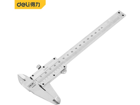 Deli Pomično kljunasto merilo šubler Inox 0-150mm EDL92150
