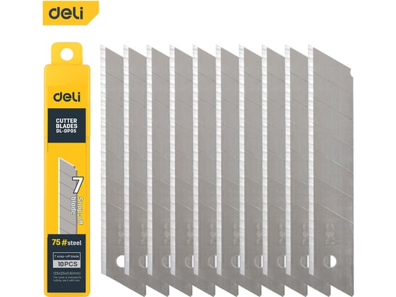 Deli Rezervni nožići za skalpel 25mm 1/10 ekonomik EDL-DP05