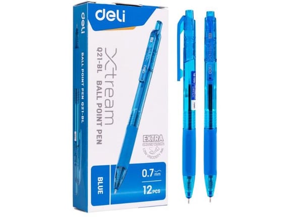 Deli Hemijska olovka 0.7mm EQ21-Bl