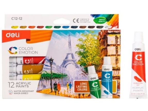 Deli Akrilne boje Color Emotion 1/24 12ml EC12-24