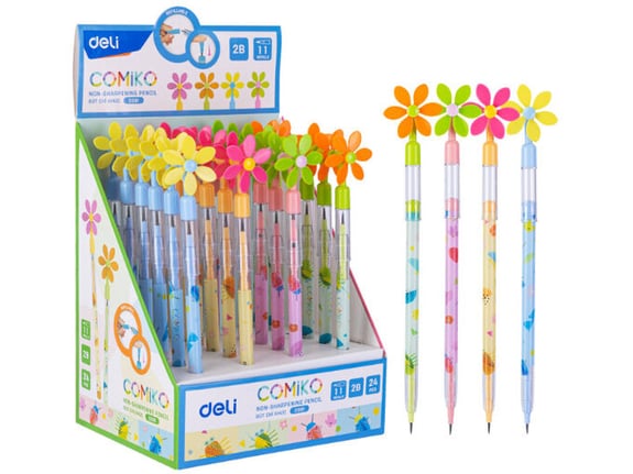 Deli Grafitna olovka Comiko cvet sa nastavcima CC091