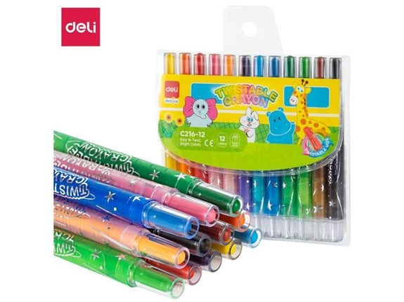 Deli Voštane boje Twist 1/12 F10Mm EC216-12