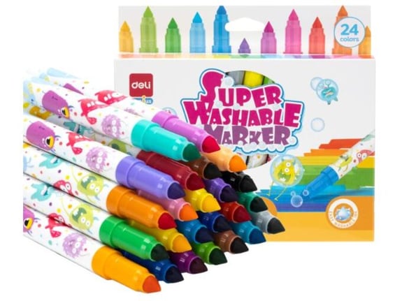 Deli Flomasteri Maxi Genius 1/24 lako perivi EC155-24