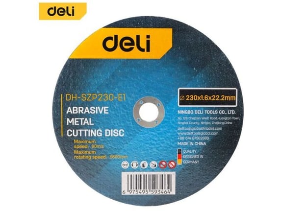 Deli Rezna ploča za metal standard 230x1,6mm EDH-SZP230-E1