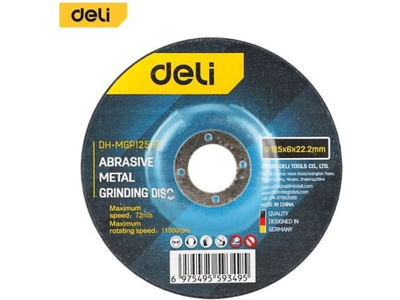 Deli Brusna ploča za metal Standard 115x6mm EDH-MGP115-E1