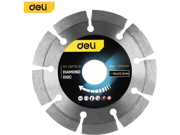 Deli Dijamantska rezna ploča 115mm EDH-SQP115-E1
