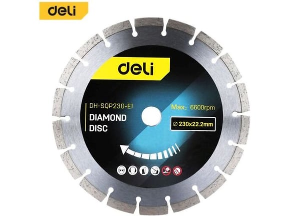 Deli Dijamantska rezna ploča 230mm EDH-SQP230-E1