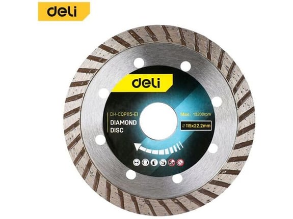 Deli Dijamantska rezna ploča Turbo 115mm EDH-CQP115-E1