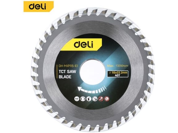Deli List kružne testere za drvo 40Z 115x22.2mm EDH-MJP115-E1