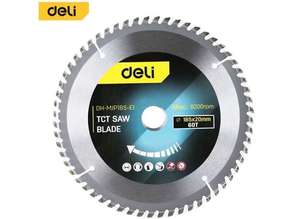 Deli List kružne testere za drvo 60Z 185x20mm EDH-MJP185-E1