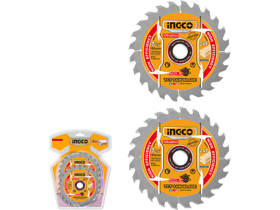 Ingco List testere za drvo 2/1 24 zuba 185mm TSB1853