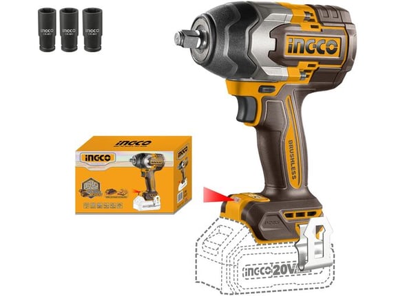 Ingco Akumulatorski udarni odvijač 1/2" 850nm Solo Super CIWLI20851