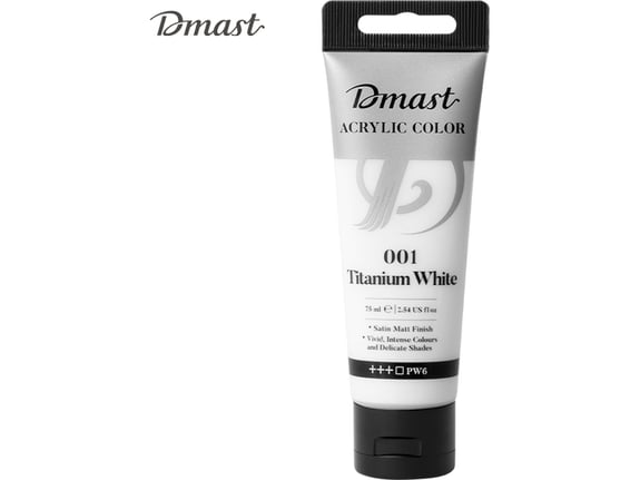 Deli Akrilna boja Dmast Pebeo 75ml 001 Titanium White EC330-TW