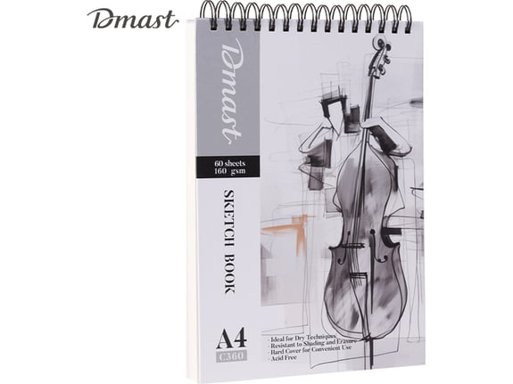 Deli Blok za crtanje Dmast Pebeo Sketch Book A4 60 lista 160g EC360