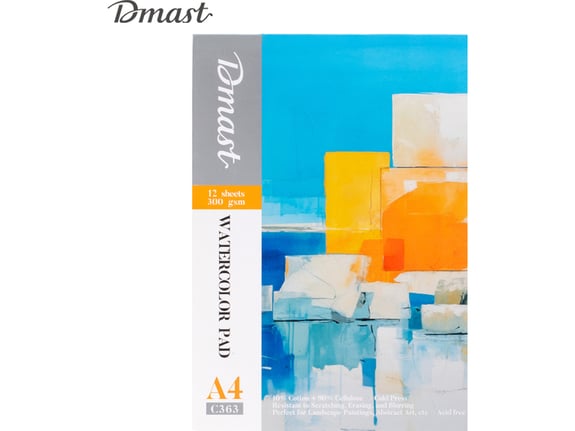 Deli Blok za crtanje vodenim bojama Dmast Pebeo A4 12 lista 300g EC363