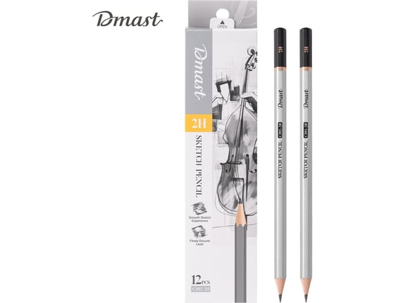 Deli Grafitna olovka za skiciranje 2H Dmast Pebeo 1/12 EC392-2H