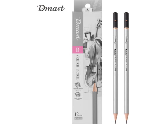 Deli Grafitna olovka za skiciranje B Dmast Pebeo 1/12 EC392-B