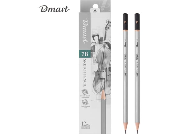 Deli Grafitna olovka za skiciranje 7B Dmast Pebeo 1/12 EC392-7B