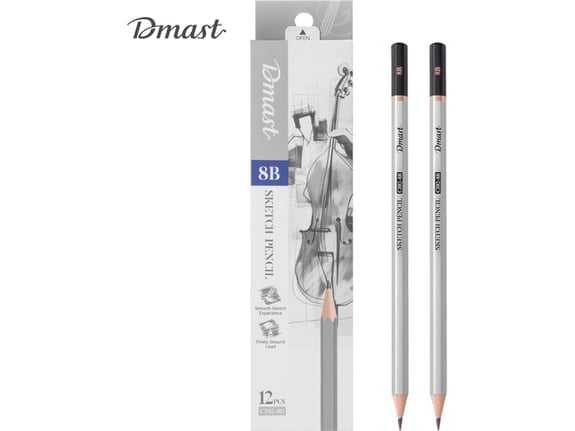 Deli Grafitna olovka za skiciranje 8B Dmast Pebeo 1/12 EC392-8B