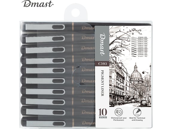 Deli Flomasteri Pigment liner 1/10 DMAST Pebeo EC393