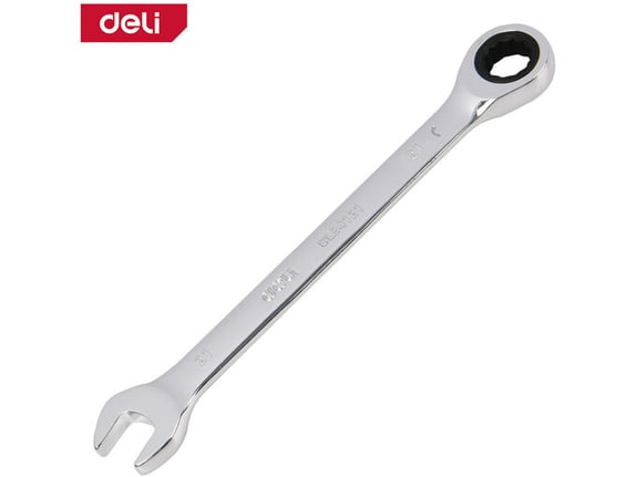 Deli Ključ okast-vilasti sa račnom 21mm EDL34121