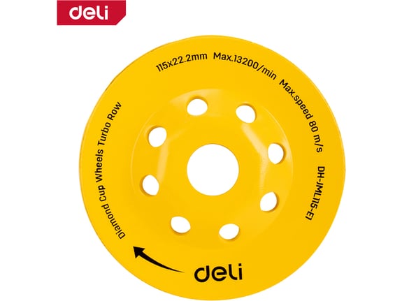 Deli Dijamantska brusna ploča Turbo 115mm EDH-JML115-E1