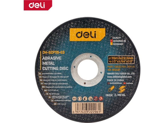 Deli Rezna ploča metal/inox 115mm EDH-SZP115-E3