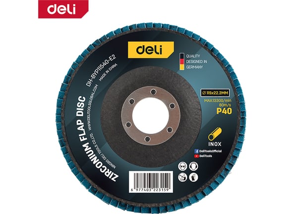 Deli Lamelarni brusni disk ZN Inox/metal 115mm G40 EDH-BYP11540-E2