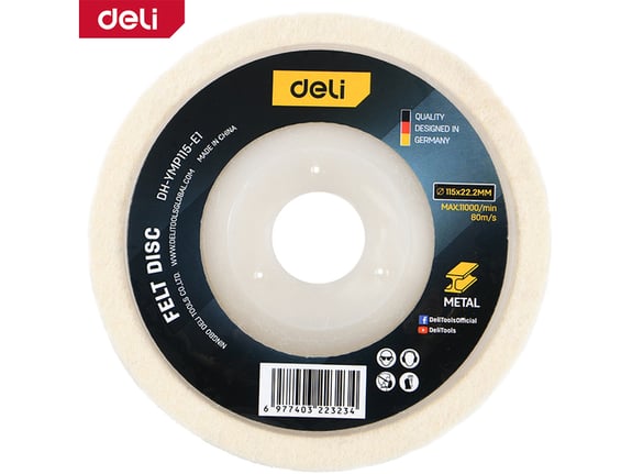 Deli Disk za poliranje 115mm EDH-YMP115-E1