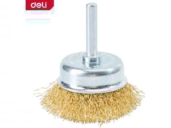 Deli Četka kupasta 75mm Mesing 6mm EDH-GSS075-E3