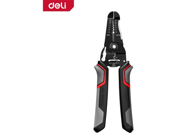 Deli Klešta za skidanje izolacije 0,6-2,6mm Pro 180mm EDL2667